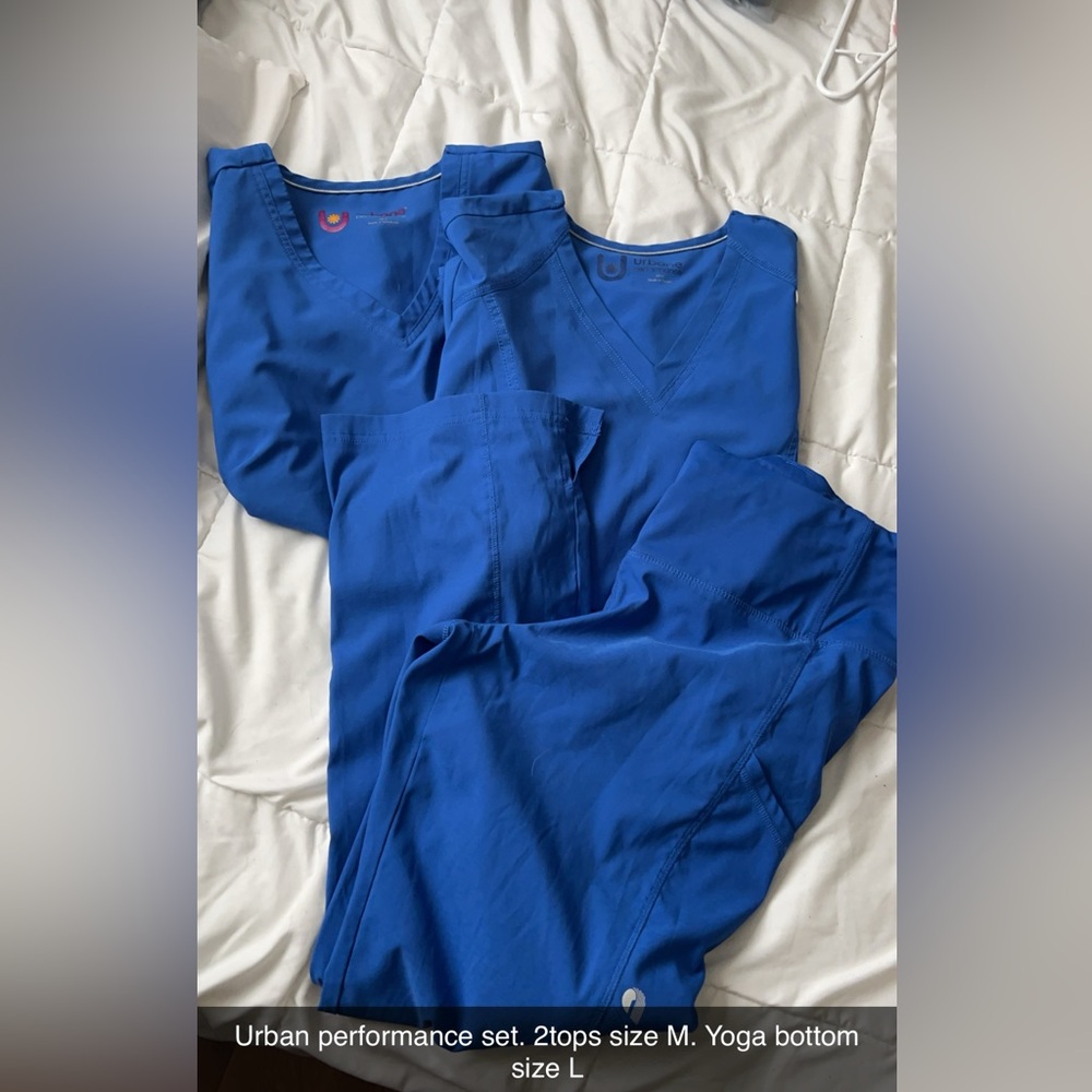 Blue scrub set 3 pieces